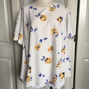 Isabel Maternity Floral Swing Blouse